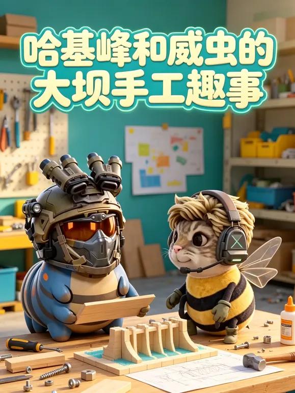 哈基蜂和威虫的大坝手工趣事