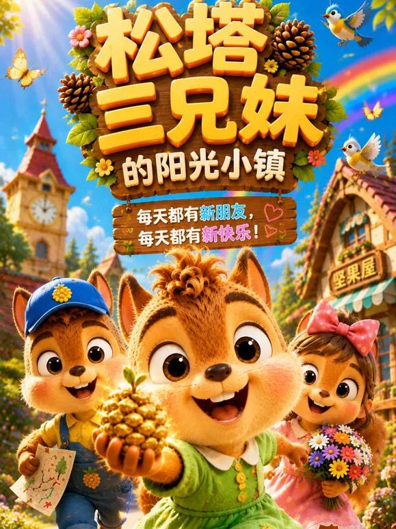 《松塔三兄妹的阳光小镇》