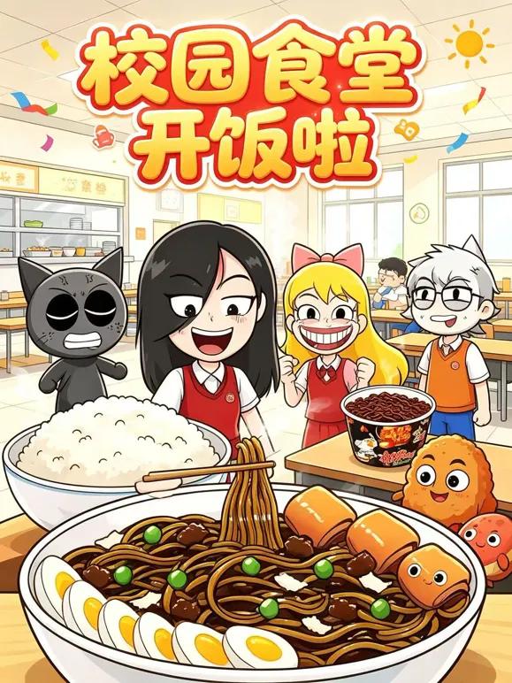校园食堂开饭啦