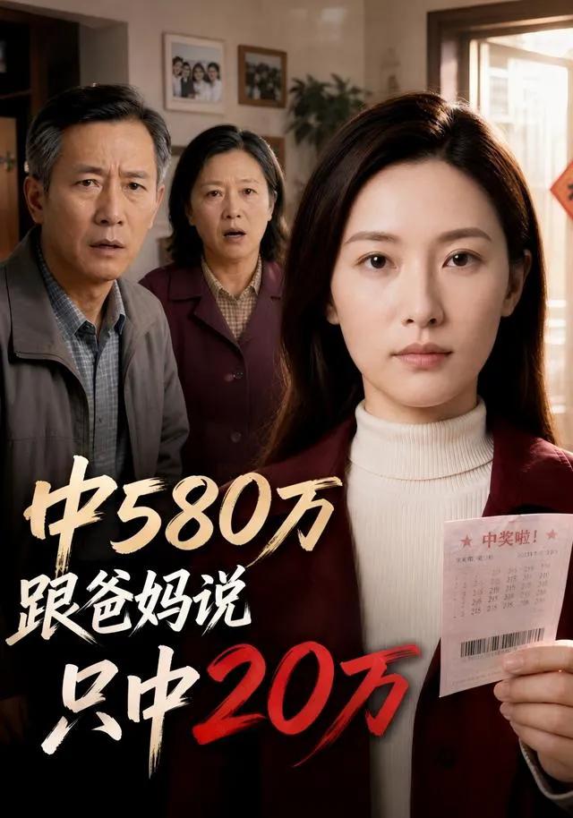 中580万跟爸妈说只中20万